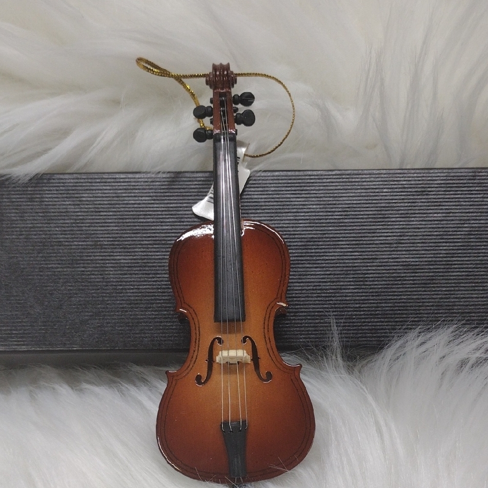 Elegant Brown Cello Ornament